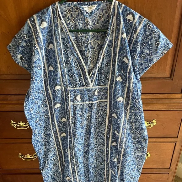 Emerson Fry Blue and White Floral Dress - Picture 1 of 3